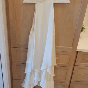 Ramy Brook Ivory Cascading Wedding Dress